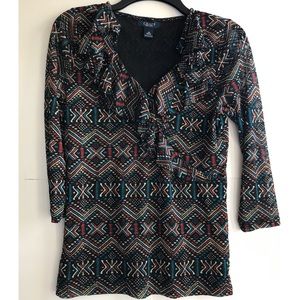 Chaps Aztec top size medium